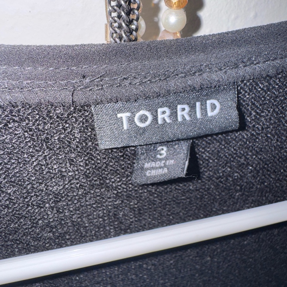 Torrid Black Flutter Sleeve Dress